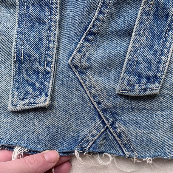 We The Free East of Eden Paperbag Belted Denim Skirt - Picture 6 of 7